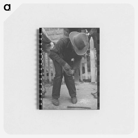 アートメモ帳-Mormon Farmer Shoeing a Horse
 - ラッセル リー Memo.