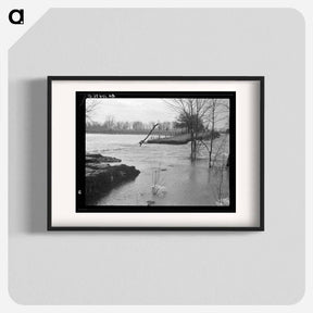 アートポスター-Flooded Country Road, Patoka
 - ラッセル リー Poster.