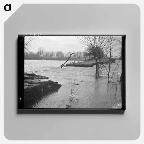 アートパネル-Flooded Country Road, Patoka
 - ラッセル リー Canvas.