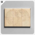 アートパネル-Polyconic World Map
 - ボストン公共図書館 Canvas.