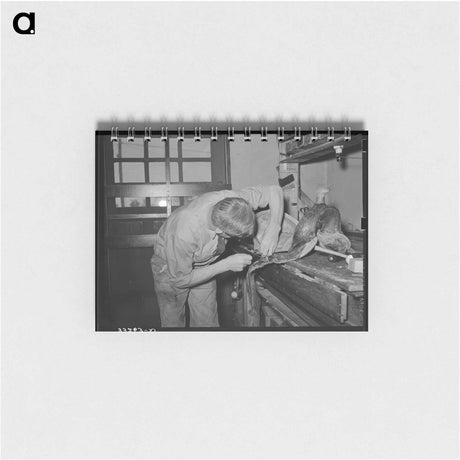 アートメモ帳-Saddle Maker at Work
 - ラッセル リー Memo.