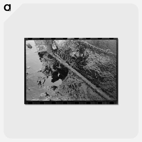 アートポストカード-Waste Oil at Storage Tanks
 - ラッセル リー Postcard.