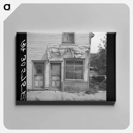 アートパネル-Oil Station and House, Gemmel, Minnesota
 - ラッセル リー Canvas.