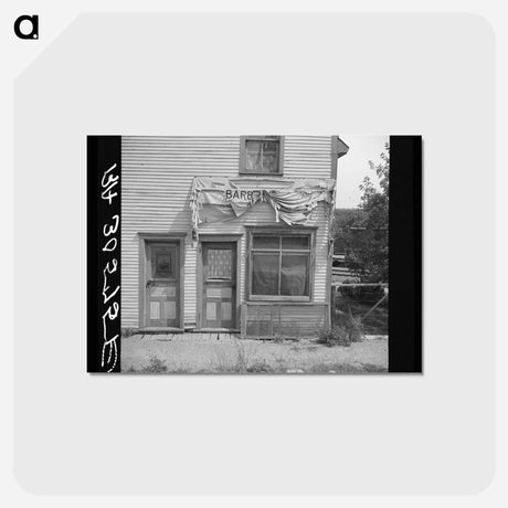 アートポストカード-Oil Station and House, Gemmel, Minnesota
 - ラッセル リー Postcard.