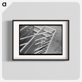 アートポスター-Porch Floors and Plant
 - ラッセル リー Poster.