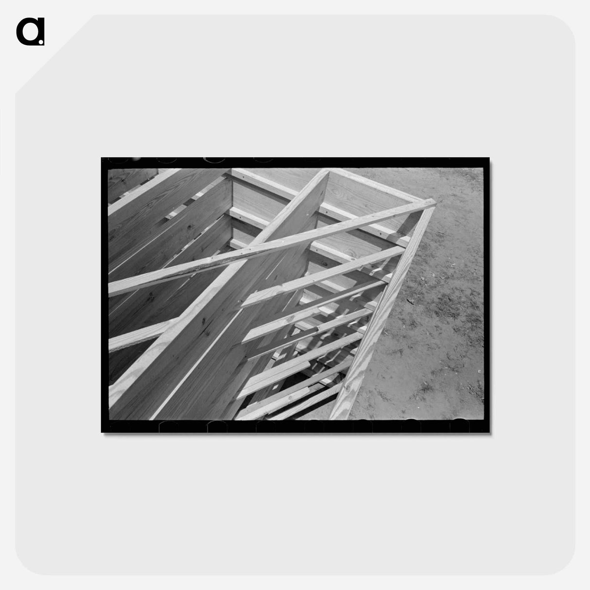 アートポストカード-Porch Floors and Plant
 - ラッセル リー Postcard.