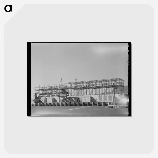 アートポストカード-Powerhouse. Bonneville Dam, Oregon
 - ラッセル リー Postcard.