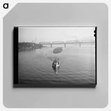アートパネル-Willamette River Log Rafts
 - ラッセル リー Canvas.