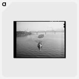 アートポストカード-Willamette River Log Rafts
 - ラッセル リー Postcard.