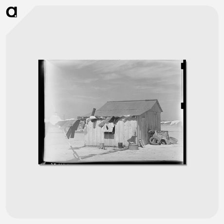 アートポストカード-Mexican Day Laborer's House
 - ラッセル リー Postcard.
