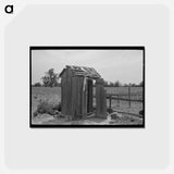 アートポストカード-Sharecropper Family Privy
 - ラッセル リー Postcard.