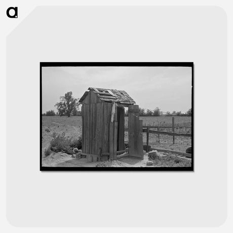 アートポストカード-Sharecropper Family Privy
 - ラッセル リー Postcard.