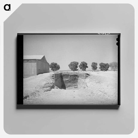 アートパネル-Casa Grande Valley Trench Silo
 - ラッセル リー Canvas.
