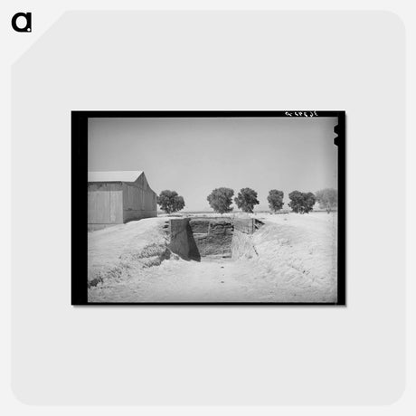 アートポストカード-Casa Grande Valley Trench Silo
 - ラッセル リー Postcard.