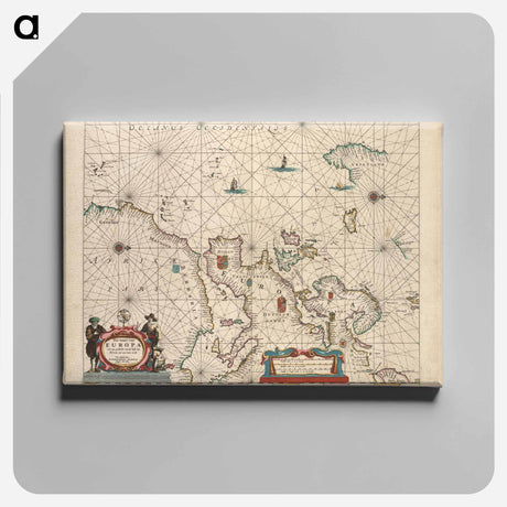 アートパネル-Pas-kaart van Europa
 - ボストン公共図書館 Canvas.
