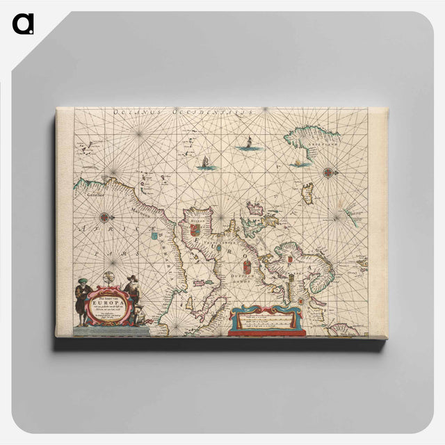 アートパネル-Pas-kaart van Europa
 - ボストン公共図書館 Canvas.