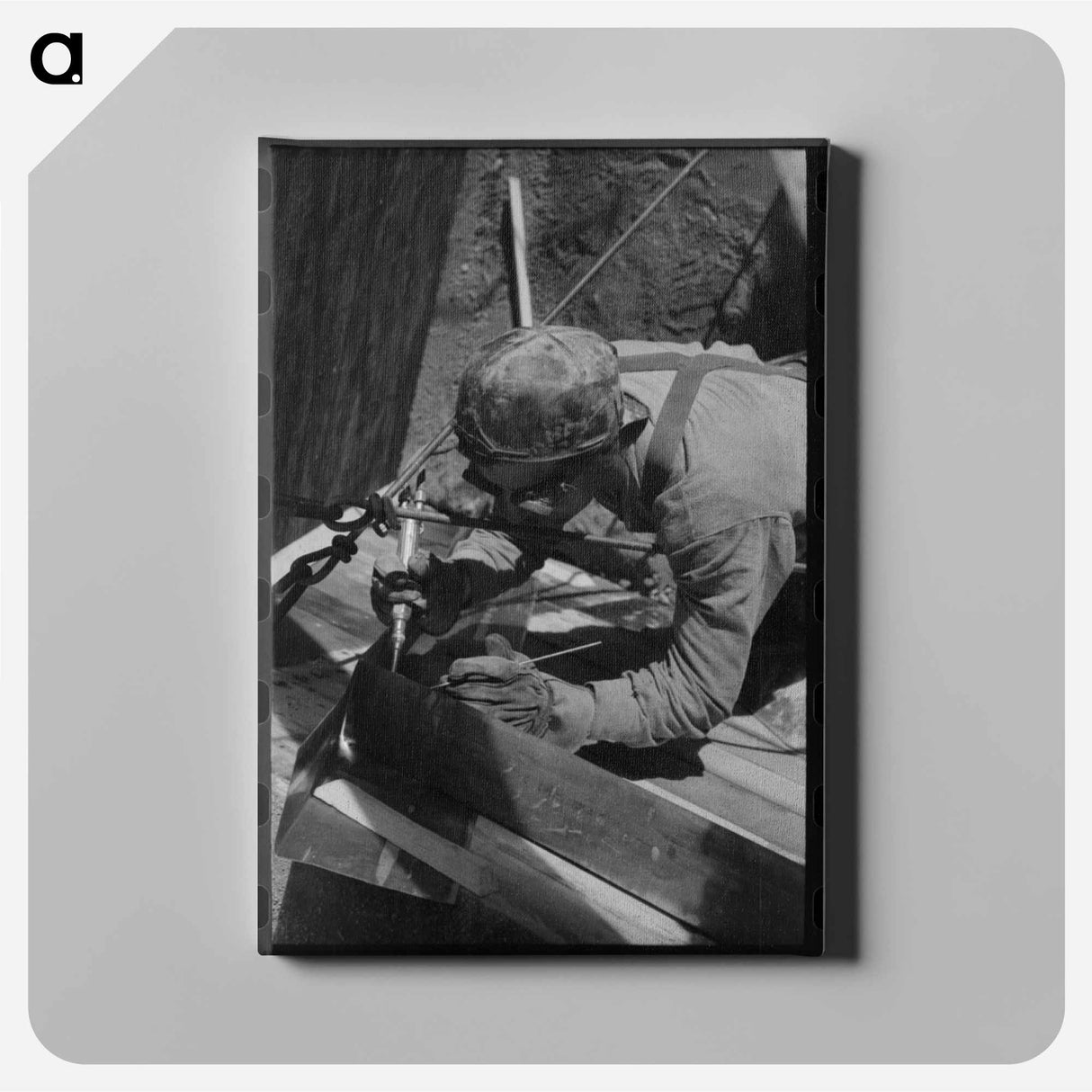 アートパネル-Spot Welder at Shasta Dam
 - ラッセル リー Canvas.