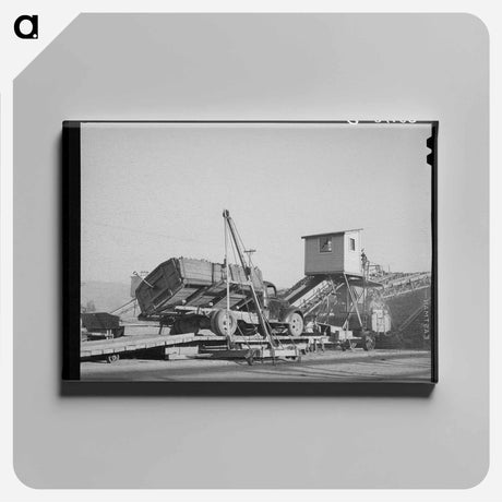 アートパネル-Unloading Sugar Beets
 - ラッセル リー Canvas.