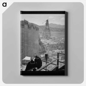 アートパネル-Shasta Dam Construction
 - ラッセル リー Canvas.