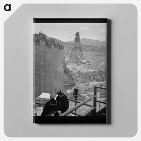 アートパネル-Shasta Dam Construction
 - ラッセル リー Canvas.