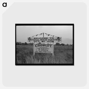 アートポストカード-Sign of Welcome
 - ラッセル リー Postcard.