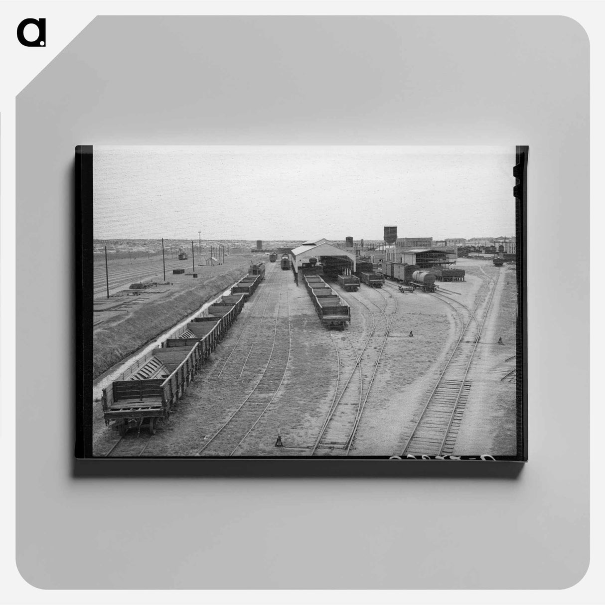 アートパネル-Railroad Yards, Big Spring
 - ラッセル リー Canvas.
