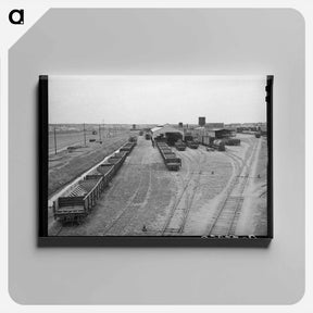 アートパネル-Railroad Yards, Big Spring
 - ラッセル リー Canvas.