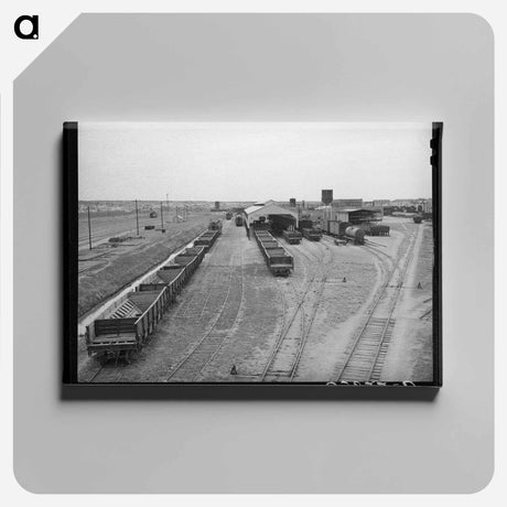 アートパネル-Railroad Yards, Big Spring
 - ラッセル リー Canvas.