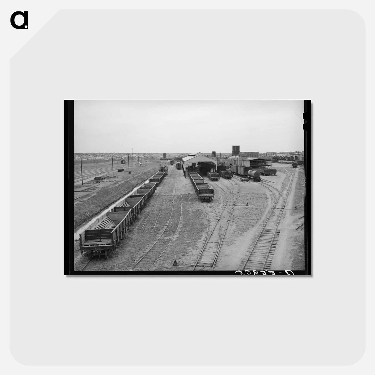 アートポストカード-Railroad Yards, Big Spring
 - ラッセル リー Postcard.