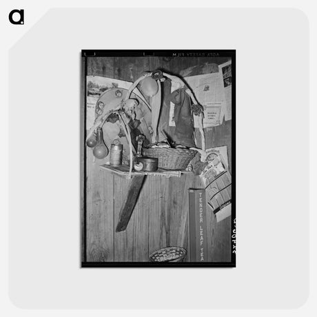 アートポストカード-Mexican Home Interior
 - ラッセル リー Postcard.
