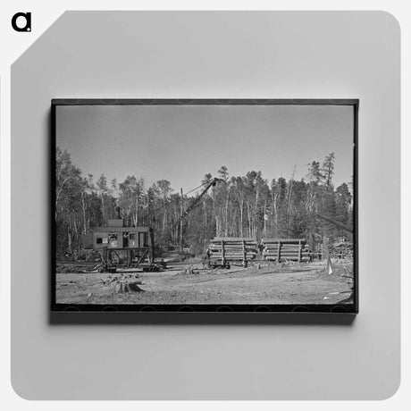 アートパネル-Timber Camp at Effie
 - ラッセル リー Canvas.