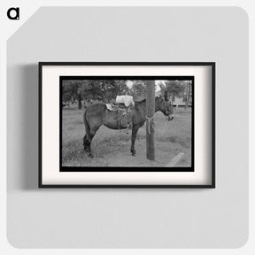 アートポスター-Saddle Horses, San Augustine, Texas
 - ラッセル リー Poster.