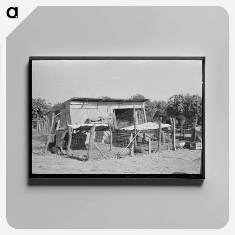 アートパネル-Hidalgo County Farm
 - ラッセル リー Canvas.