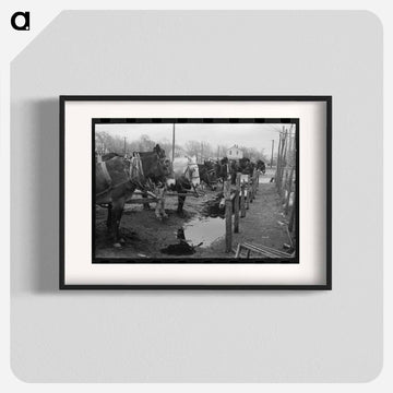 Mules at Hitching Posts
 - ラッセル リー Poster.