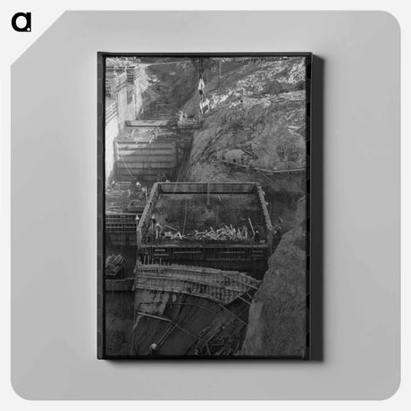 アートパネル-Shasta Dam Under Construction
 - ラッセル リー Canvas.