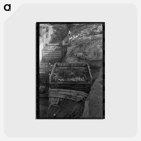 アートポストカード-Shasta Dam Under Construction
 - ラッセル リー Postcard.