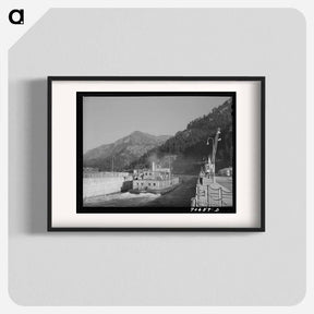 アートポスター-Bonneville Dam Navigation Locks
 - ラッセル リー Poster.