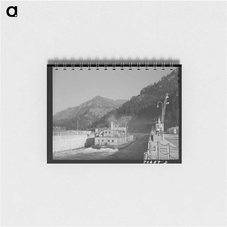 アートメモ帳-Bonneville Dam Navigation Locks
 - ラッセル リー Memo.