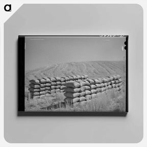 アートパネル-Sacked Wheat in the Field
 - ラッセル リー Canvas.
