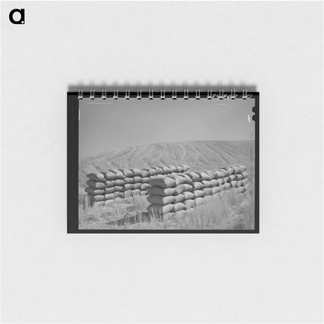 アートメモ帳-Sacked Wheat in the Field
 - ラッセル リー Memo.