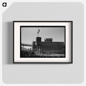 アートポスター-Pouring Concrete at Shasta Dam
 - ラッセル リー Poster.
