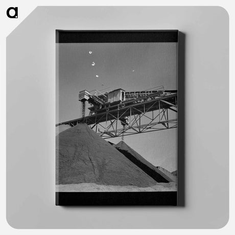 アートパネル-Shasta Dam Gravel Pile
 - ラッセル リー Canvas.