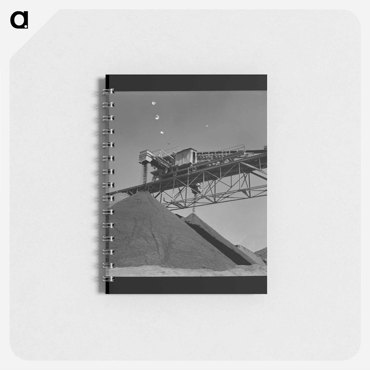 アートメモ帳-Shasta Dam Gravel Pile
 - ラッセル リー Memo.