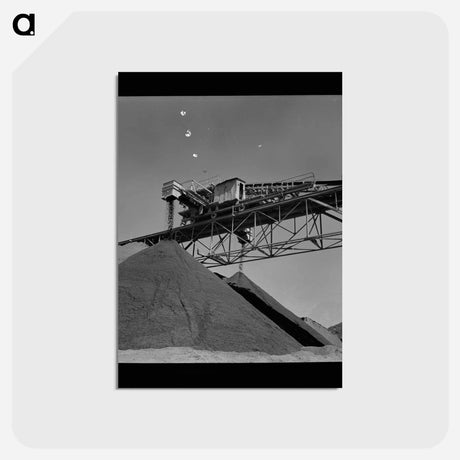 アートポストカード-Shasta Dam Gravel Pile
 - ラッセル リー Postcard.