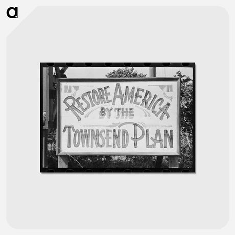 アートポストカード-Sign Near Weslaco, Texas
 - ラッセル リー Postcard.