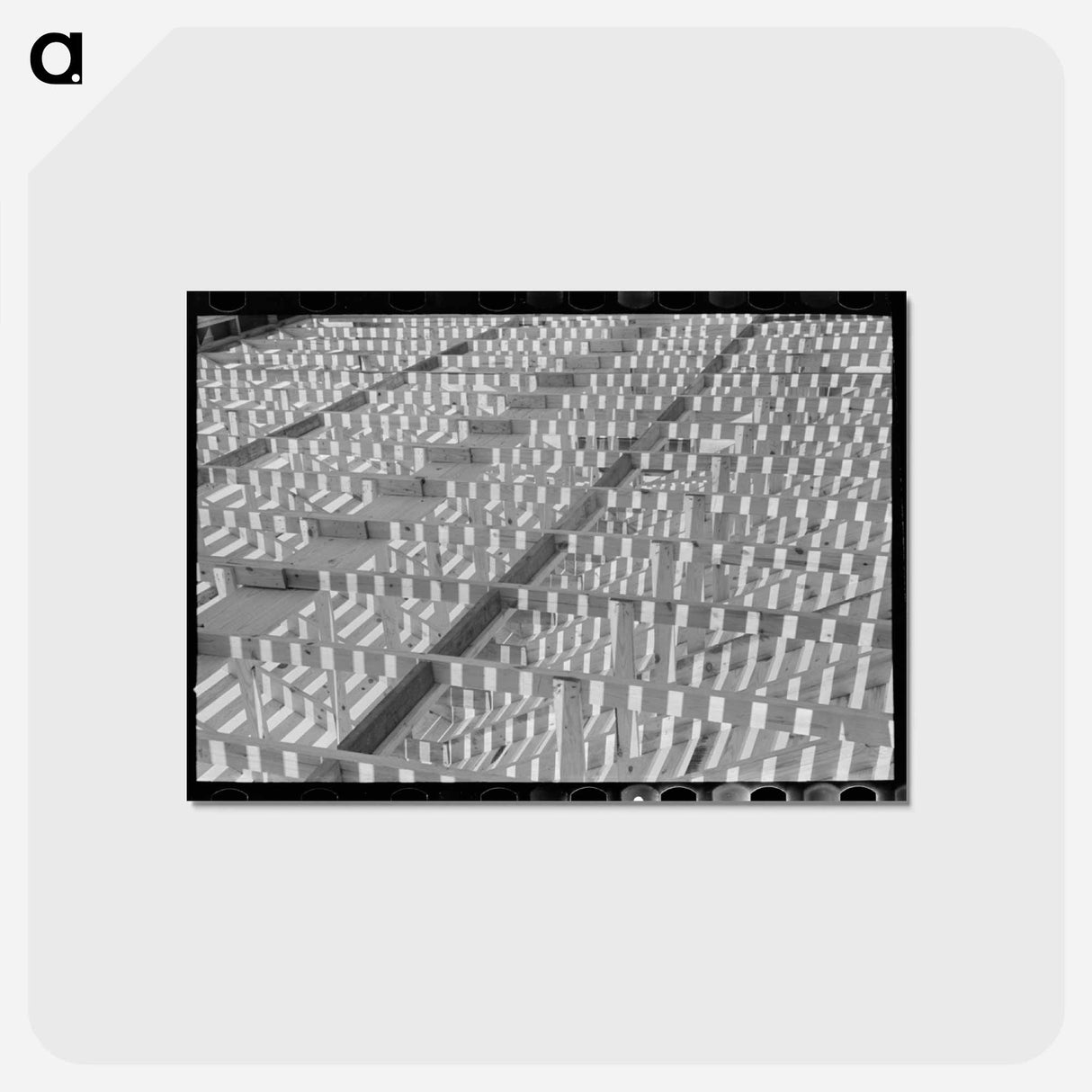 アートポストカード-Interior Ceiling Joists
 - ラッセル リー Postcard.
