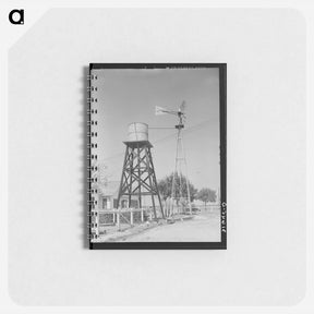 アートメモ帳-Windmill and Water Tower, Louisiana
 - ラッセル リー Memo.