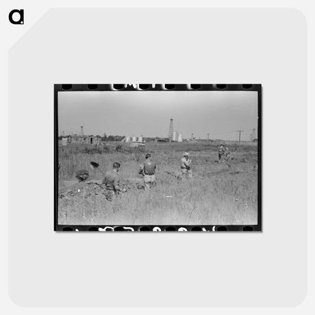 アートポストカード-Ditch Digging Gang
 - ラッセル リー Postcard.