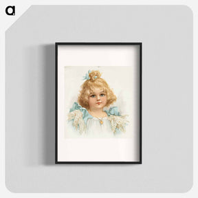 アートポスター-Young Girl Portrait
 - ボストン公共図書館 Poster.