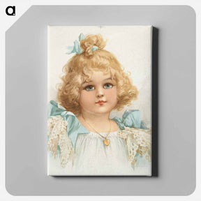 アートパネル-Young Girl Portrait
 - ボストン公共図書館 Canvas.